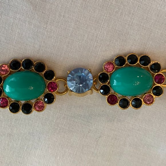 J CREW crystal and stone necklace in EUC! - Picture 3 of 5